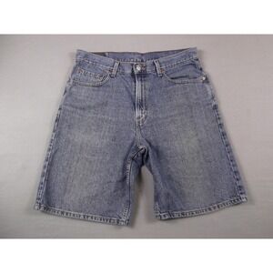 Levis 550 Shorts Mens 34 Blue Denim Relaxed Fit Medium Wash Made Colombia Jean